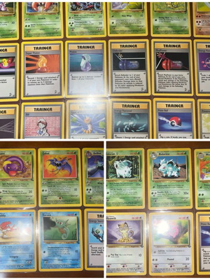 Vintage Pokémon cards used, set of 32