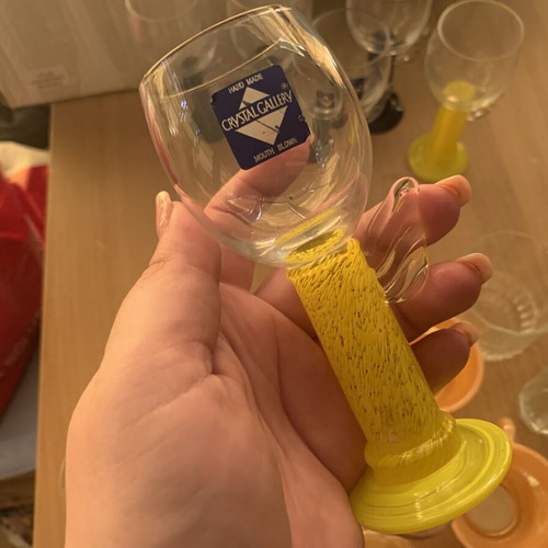 Vintage liqueur glasses set like new