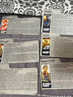 Πακέτο 6 filecards Gi joe 90’s