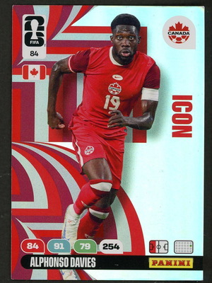 2026 Panini World Cup Adrenalyn XL #84 Davies Icons σαν καινούργιο πακέτο