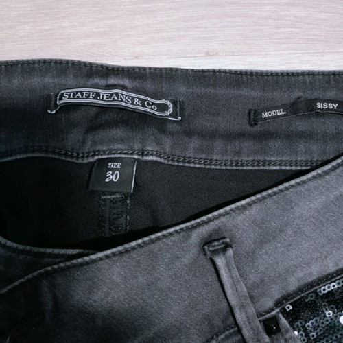 Staff jeans in dark gray, like new, size Large