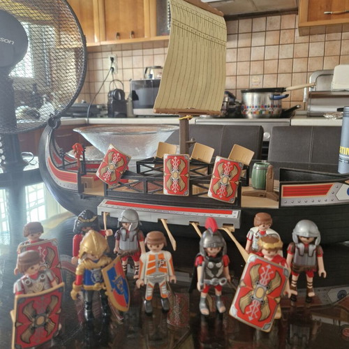 Playmobil figures and ship like new