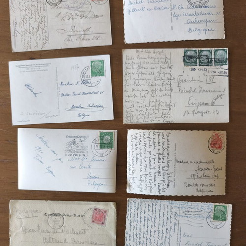 Collectible Alpine Postcards used, lot of 25 from Switzerland and Germany
