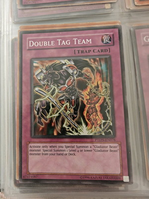 Yu-Gi-Oh card Double Tag Team like new