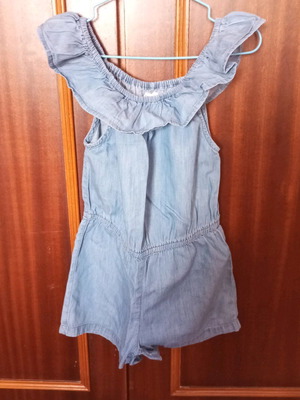 Summer one-piece jumpsuit like new, blue, for 5 years old