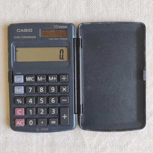 Casio calculator with currency converter new