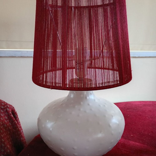 Table lamp porcelain like new, height 33 cm