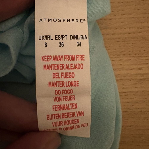 Atmosphere tunic like new, turquoise, semi-transparent with buttons