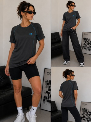 Karrimor Dry Fit Sports T-Shirt dark grey size L like new