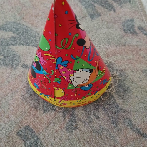 Disney birthday hats, pack of 5, like new