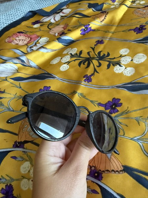 Avalon Unisex Sunglasses Used, Black Matte Frame, Round Shape