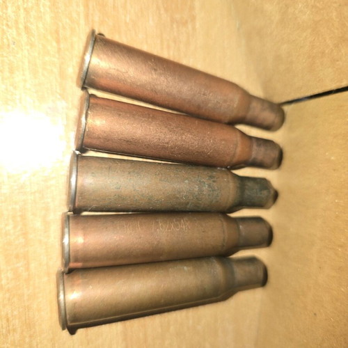 Set of 76x54R used casings, SVD and Mosin Nagant type