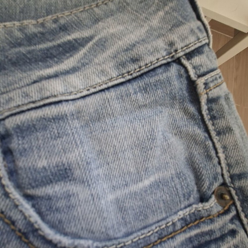 Bershka short blue denim shorts