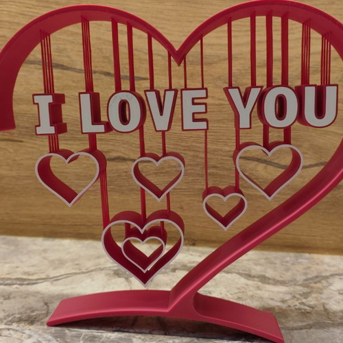 Valentine Heart String Art new, size 24x22 cm
