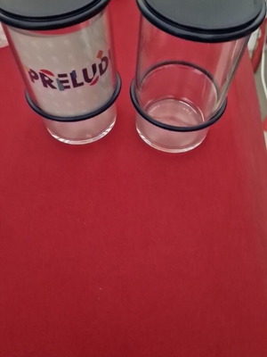 Tupperware Preludio glasses new, 1 pair