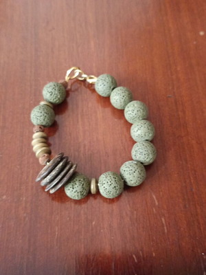 Bracelet with lava stones like new