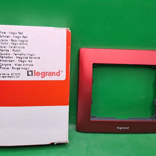 Legrand Magic Red single frame new