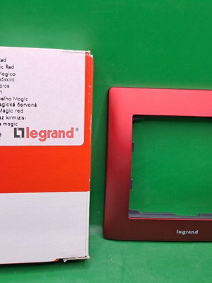 Legrand Magic Red single frame new