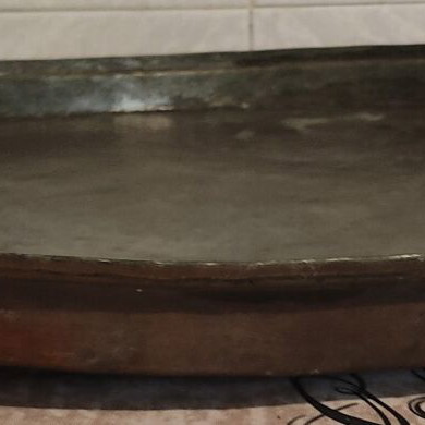 Traditional copper tray used kitchen item