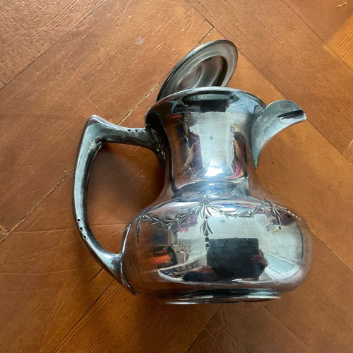 Vintage silver-plated teapot from England with EPNS mark, 14 cm high