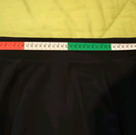 Flared skirt new, size M, black with elastic waist