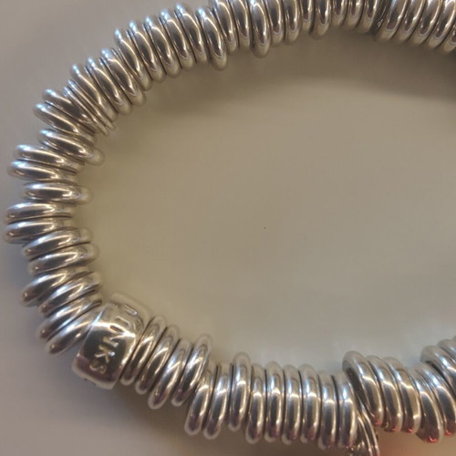 Links of London Sterling Silver Sweetie Bracelet with Red Heart Charm