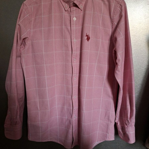 U.S. Polo Assn. Men's Pink Shirt Like New Size M