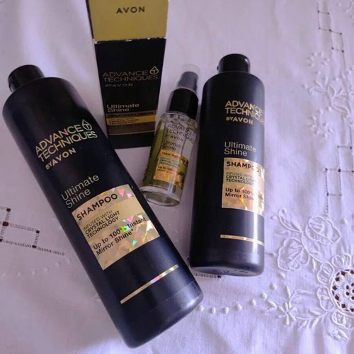 Avon Ultimate Shine hair set with Crystal Light Technology, new
