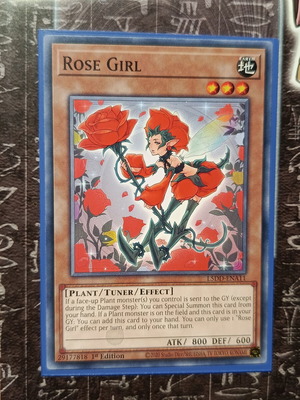 Rose Girl card like new with Ultra Pro sleeve
