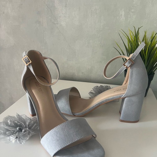 About You blue heels like new, size 41