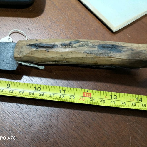 Butcher knife very old with stamps antique