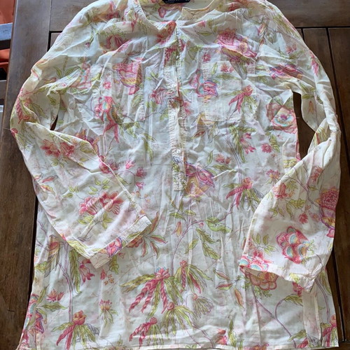 Zara women's light airy blouse like new, multicolor size M
