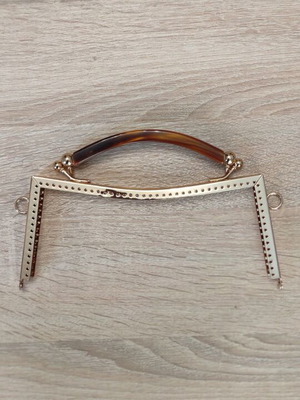 Metal bag frame clasp 20.5cm new Tartarouga