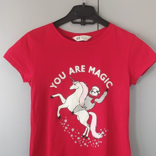 H&M Kids You Are Magic Red T-Shirt new, size 146/152