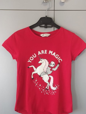 H&M Kids You Are Magic Red T-Shirt new, size 146/152