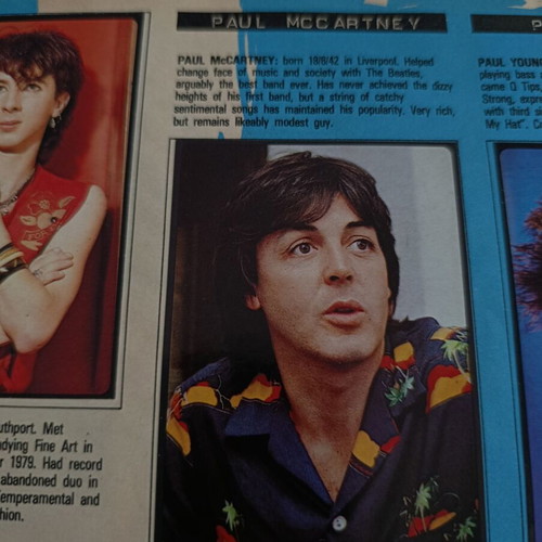 Panini Album Smash Hits 1984 used, English edition