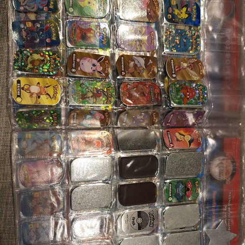 Pokémon metal tags used, collection