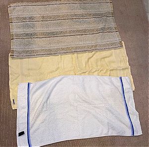 ΣΕΤ 3 μέτριες πετσέτες 100% βαμβάκι