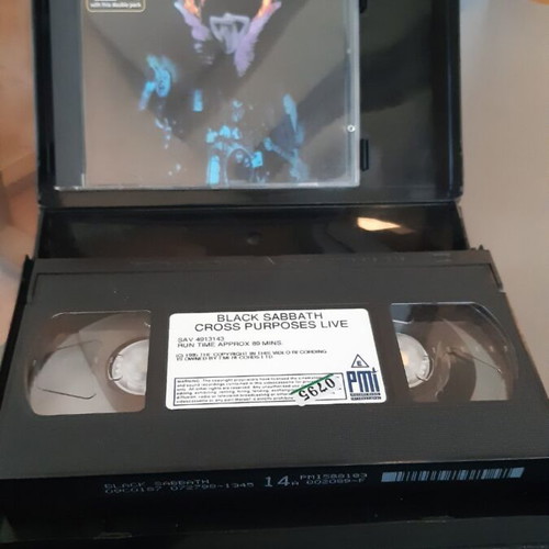 Black Sabbath Cross Purposes Live box set like new with VHS and CD