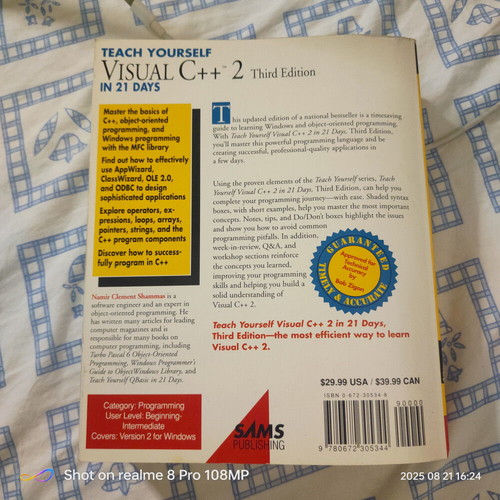 Teach Yourself Visual C++ 2 in 21 Days by Namir Clement Shammas new