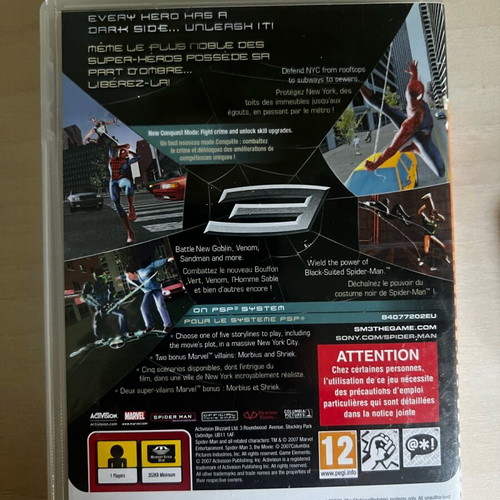 Spider-Man 3 game like new