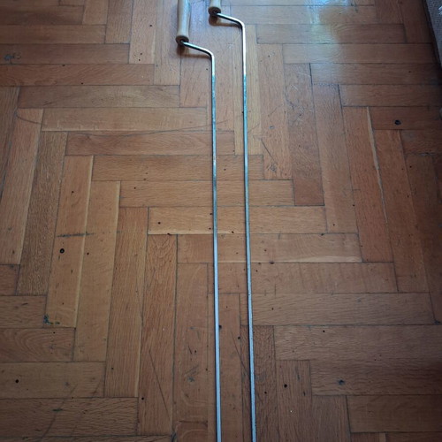 Handheld skewers with wooden handle 105 cm, used