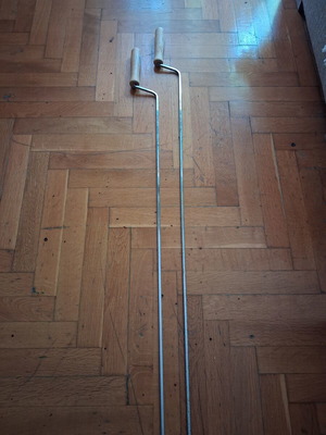 Handheld skewers with wooden handle 105 cm, used