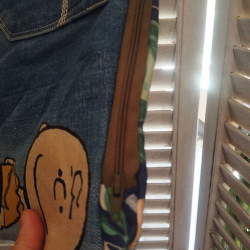 Denim toiletry bag George Brown Peanuts (Snoopy)