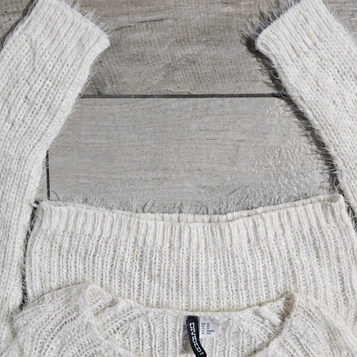 Divided knitted top by H&M like new, soft, ecru color