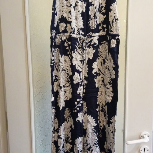 Summer jumpsuit like new, white and blue, size XS