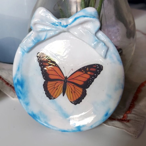 Butterfly plate new handmade