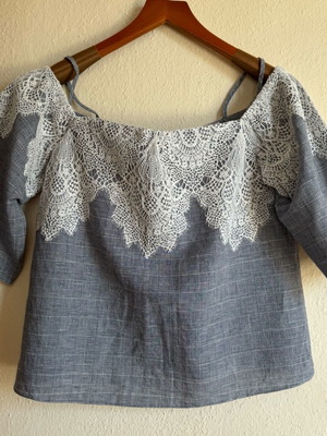 Zara cotton top like new, summer, size M