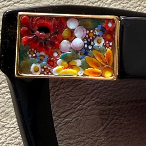Dolce & Gabbana Mosaico Collection sunglasses like new with case black and gold
