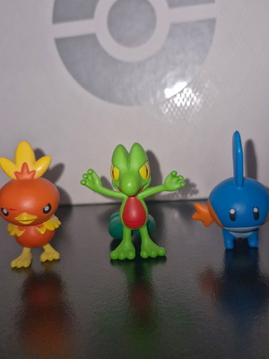 Pokemon Hoen Trio Torchik, Treecko, Mudkip set like new